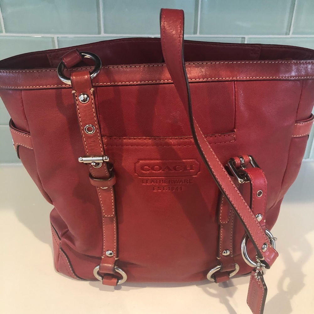 Red Coach Bag